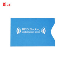 Load image into Gallery viewer, 2/5Pcs RFID Aluminium Blocking Credit Card Holder Safety Anti Thief Bank Card Polyurethane