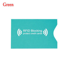 Load image into Gallery viewer, 2/5Pcs RFID Aluminium Blocking Credit Card Holder Safety Anti Thief Bank Card Polyurethane