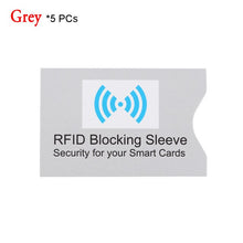 Load image into Gallery viewer, 2/5Pcs RFID Aluminium Blocking Credit Card Holder Safety Anti Thief Bank Card Polyurethane