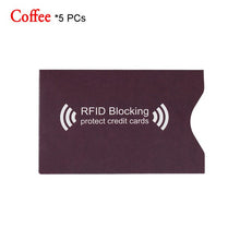 Load image into Gallery viewer, 2/5Pcs RFID Aluminium Blocking Credit Card Holder Safety Anti Thief Bank Card Polyurethane