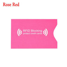 Load image into Gallery viewer, 2/5Pcs RFID Aluminium Blocking Credit Card Holder Safety Anti Thief Bank Card Polyurethane