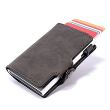 Load image into Gallery viewer, BiPtyDam New Aluminum Women Men Card Wallet Slim Mini Rfid Polyurethane