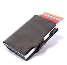 Load image into Gallery viewer, BiPtyDam New Aluminum Women Men Card Wallet Slim Mini Rfid Polyurethane