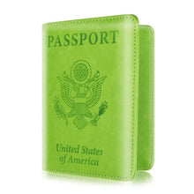Load image into Gallery viewer, Passport Holder RFID Blocking Wallet for Travel Card Case Organizer Polyester