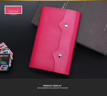 Load image into Gallery viewer, Function 108 Slots Credit Card Holder PU Leather Fashion Business Card PVC
