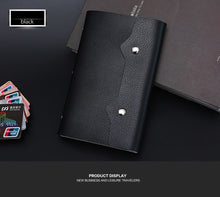 Load image into Gallery viewer, Function 108 Slots Credit Card Holder PU Leather Fashion Business Card PVC